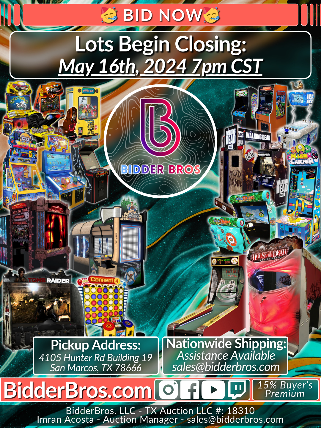 May 16th 2024 Auction Poster