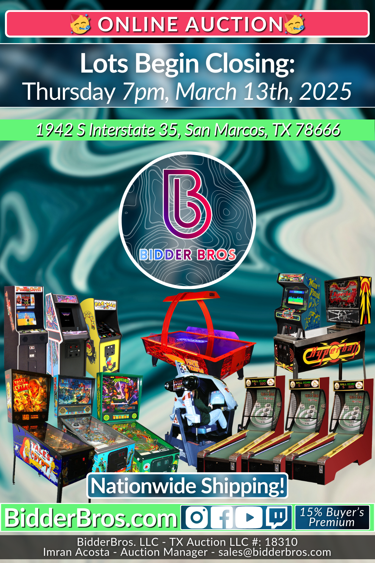March 2025 Auction Poster