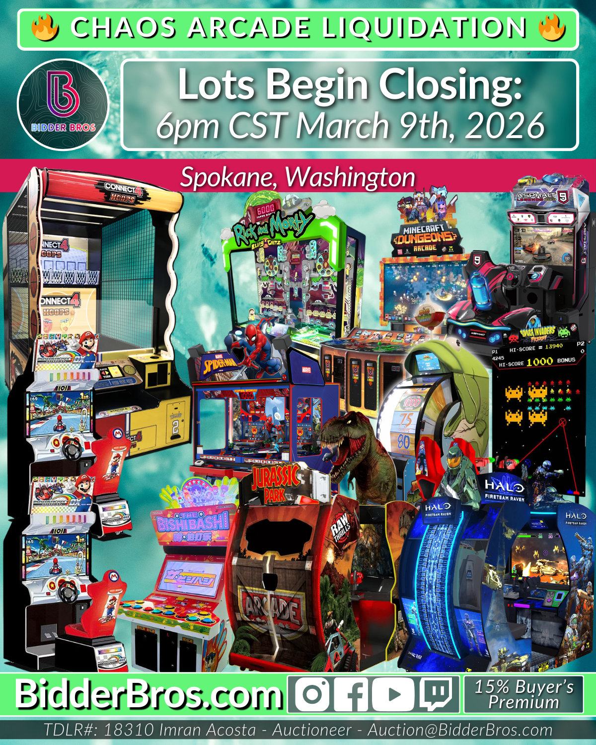 Chaos Liquidation March 2026 Auction Poster