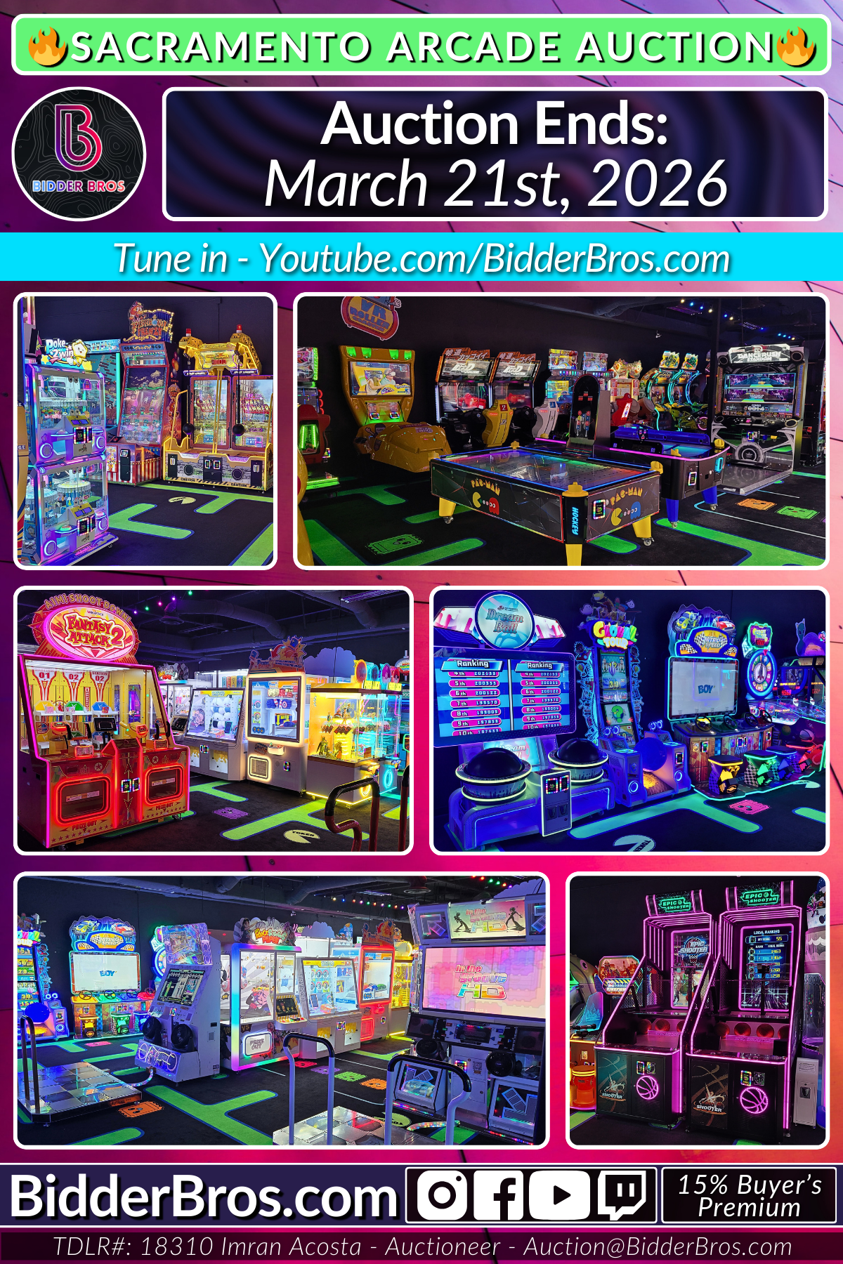 Sacramento March 2026 Auction Poster